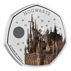 Harry Potter - Moneda limitada color - Hogwarts