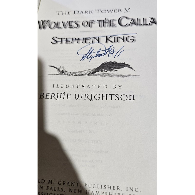 The Dark Tower V - Wolves of the Calla - FIRMADO