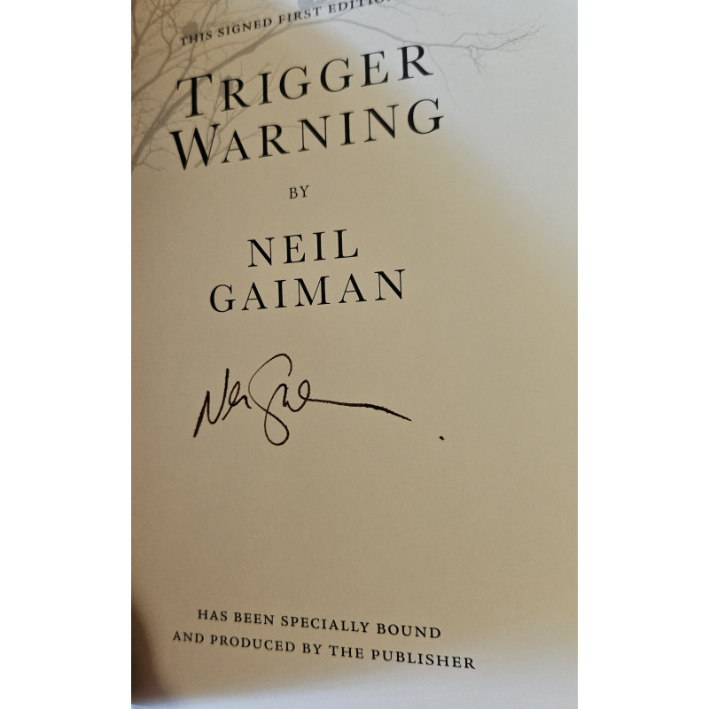 Neil Gaiman - Trigger Warning - Firmado por Neil Gaiman