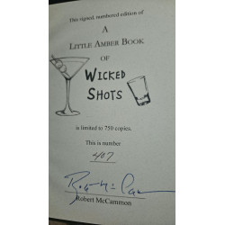 Robert McCammon - A Little Amber Book of Wicked Shots (Firmado)