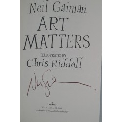Neil Gaiman - Art Matters - Firmado